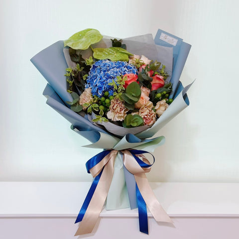 Fresh Bouquet - Blue Hydrangea