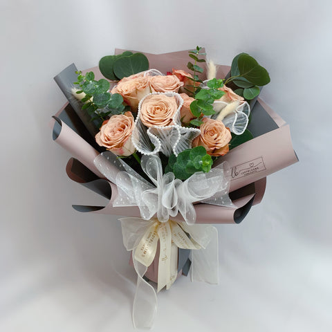 Fresh Bouquet - Cappuccino Roses