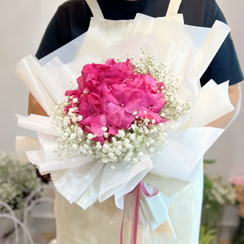 Fresh Bouquet - Hydrangea with Baby's Breath