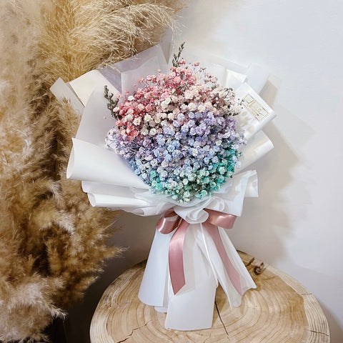 Fresh Bouquet - Rainbow Baby's Breath